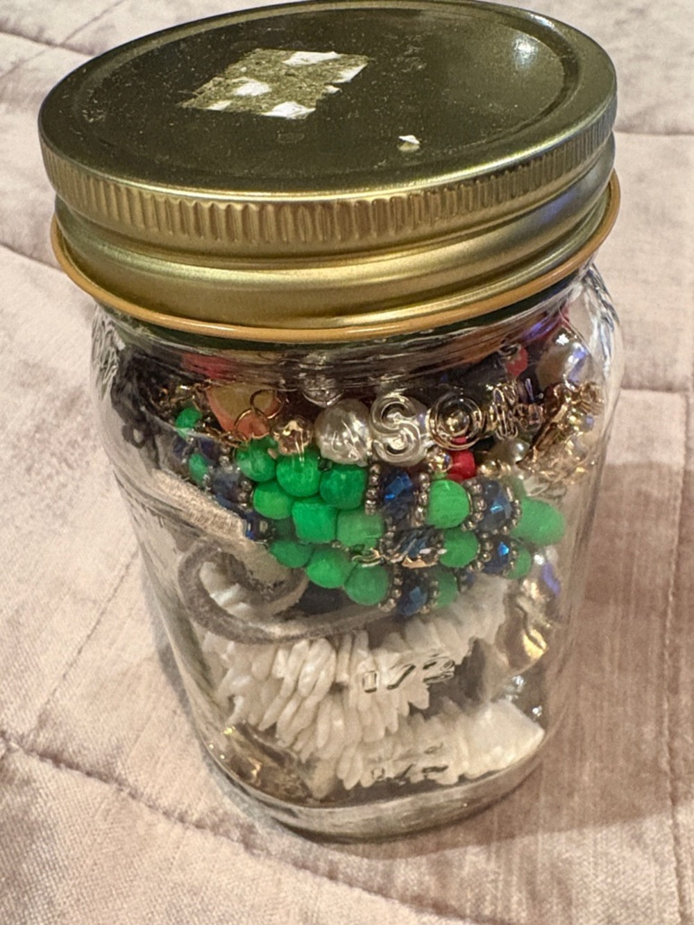 Vintage Mason Jar of Necklaces - Picture 6 of 6